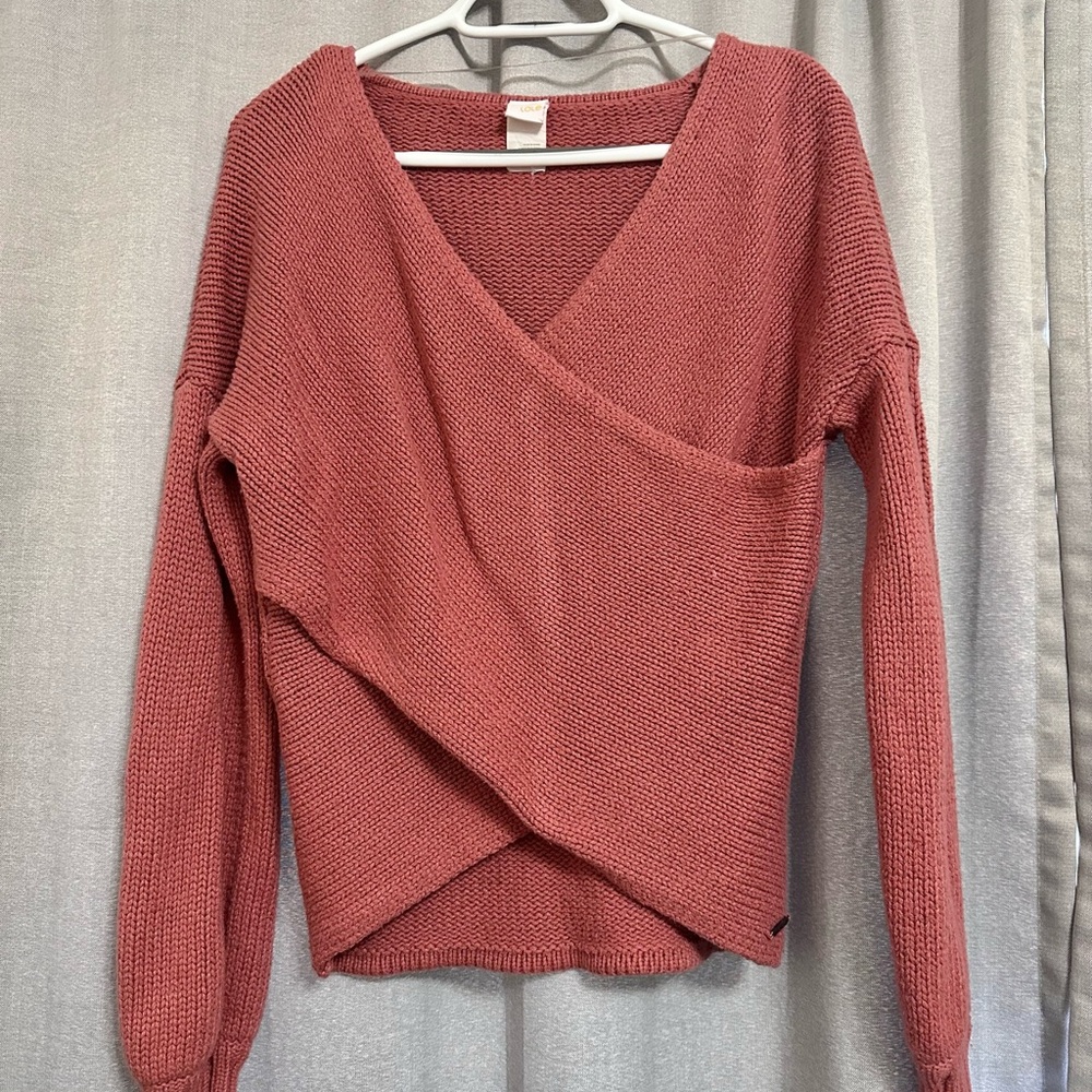 Löle Pink Wrap Sweater